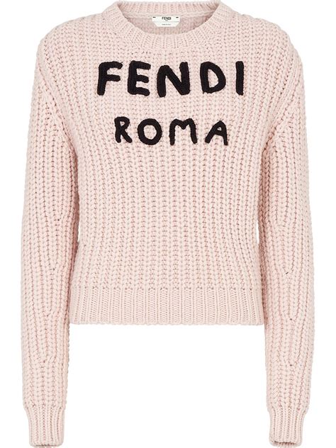 fendi roma pink sweater|fendi roma wool sweater.